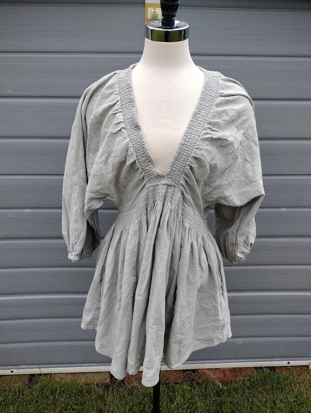 Free People For the moment mini dress Size Large pockets NWOT